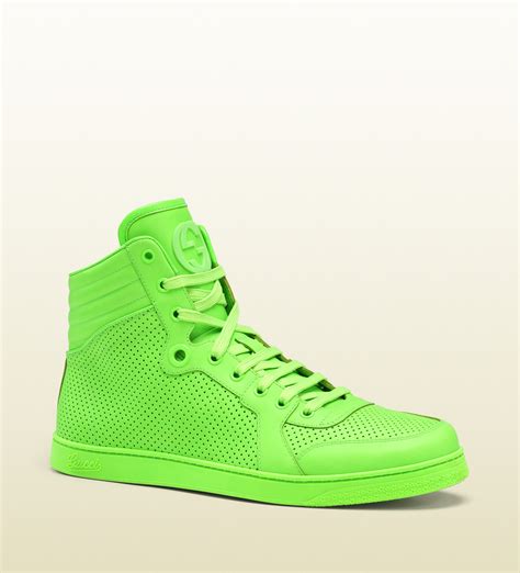 green Gucci shoes men